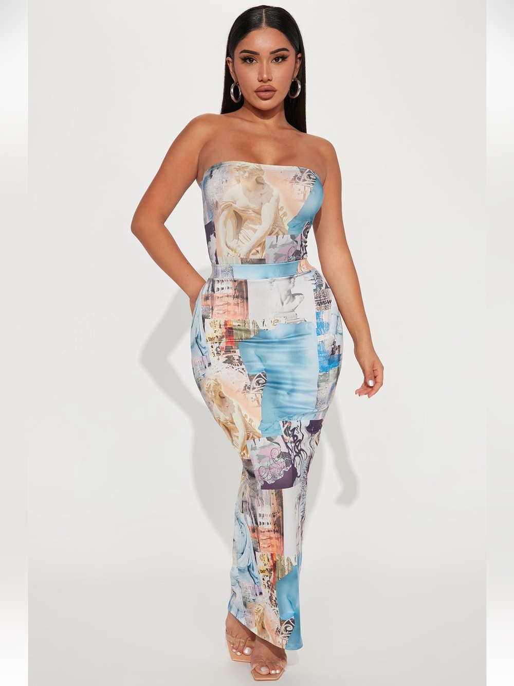 Strapless Bodysuit & Skirt Set | Summer | Vacation | Beach Club